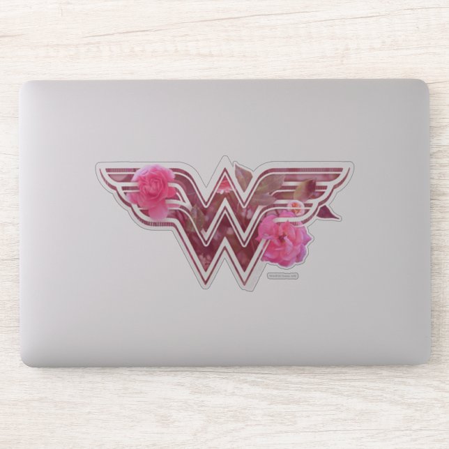 Wonder Woman Pink Camellia Flowers Logo (Computer)
