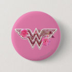 Wonder Woman Pink Camellia Flowers Logo