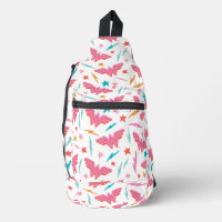 Wonder Woman Pink Logo and Lightning Pattern