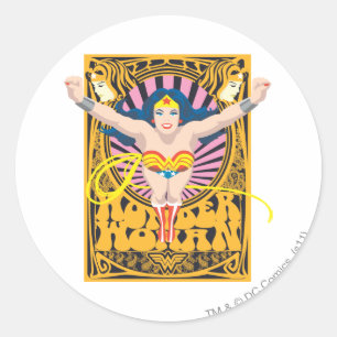 Wonder Woman Poster Classic Round Sticker
