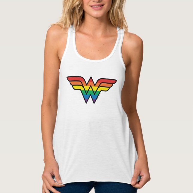 Wonder Woman Rainbow Logo Singlet (Front)
