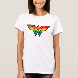 Wonder Woman Rainbow Logo T-Shirt