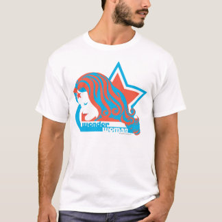 Wonder Woman Red & Blue Star T-Shirt
