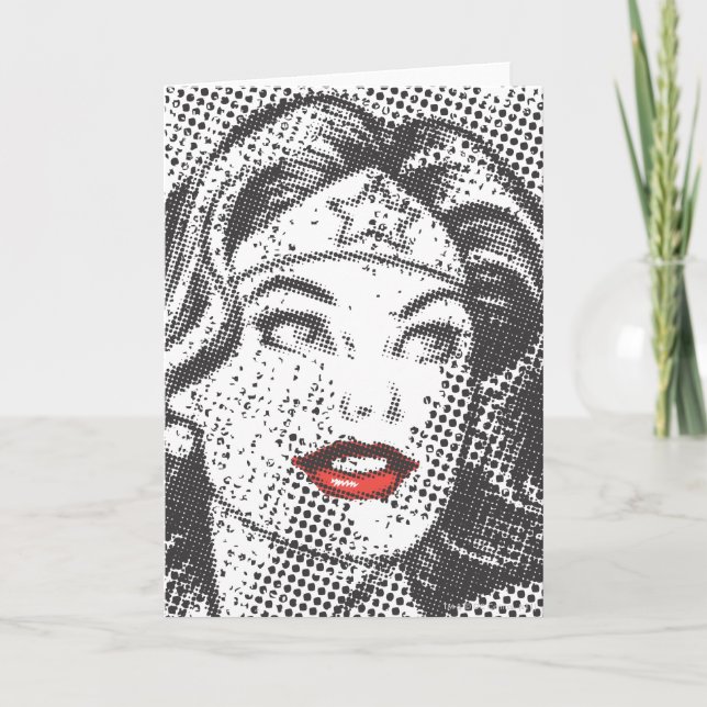 Wonder Woman Red Lips Card (Front)