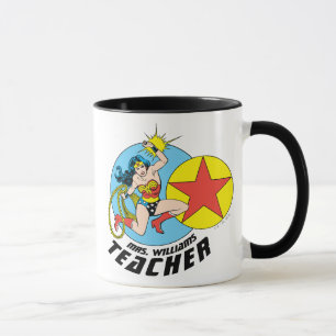 Wonder Woman Red Star Teacher Mug
