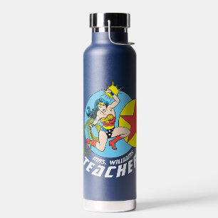 Wonder Woman Red Star Teacher Water Bottle