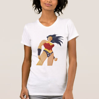 Wonder Woman Retro City Sunburst T-Shirt