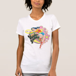 Wonder Woman Retro Flowers T-Shirt