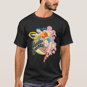 Wonder Woman Retro Flowers T-Shirt