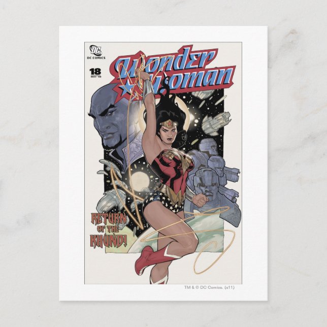 Wonder Woman Return of the Khundi Colour Postcard (Front)