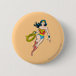 Wonder Woman Run 6 Cm Round Badge