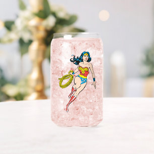Wonder Woman Run Can Glass