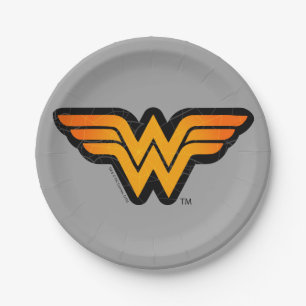 Wonder Woman Seasonally Inspired Logo Paper Plate