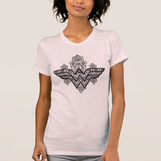 Wonder Woman Spiritual Paisley Hamsa Logo T-Shirt