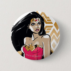 Wonder Woman Strength 6 Cm Round Badge