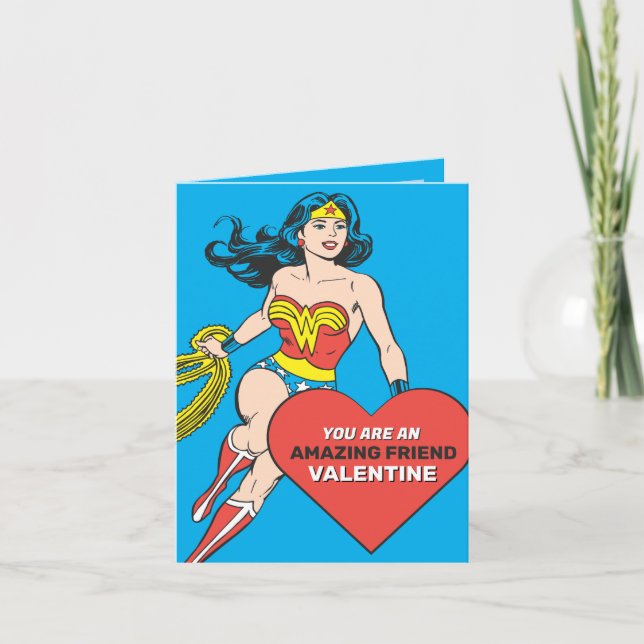 Wonder Woman Super Friend | Valentine's Day Note Card (Front)