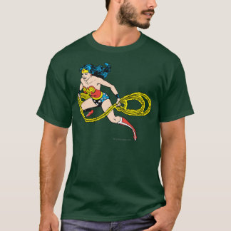 Wonder Woman Swinging Lasso Left T-Shirt
