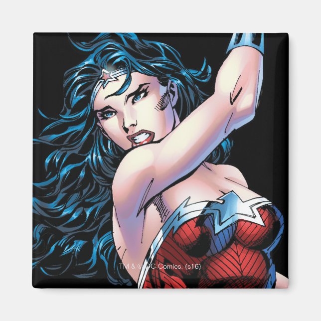 Wonder Woman Swinging Sword Magnet (Front)