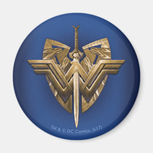 Wonder Woman Symbol With Sword of Justice Magnet