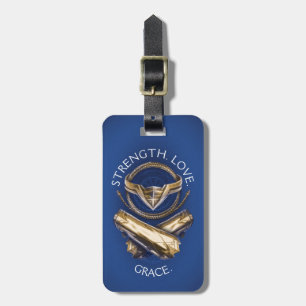 Wonder Woman Tiara, Lasso, and Bracelets Luggage Tag