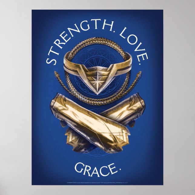 Wonder Woman Tiara, Lasso, and Bracelets Poster (Front)