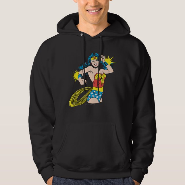 Wonder Woman Twist with Glowing Cuffs Hoodie (Front)