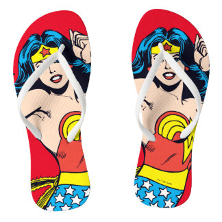 Wonder Woman Twist with Glowing Cuffs Jandals