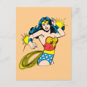 Wonder Woman Twist with Glowing Cuffs Postcard