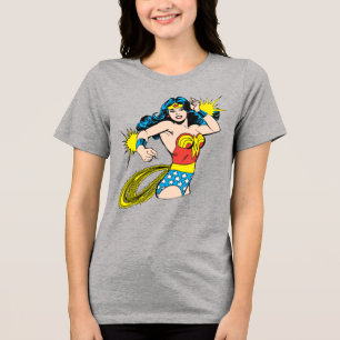 Wonder Woman Twist with Glowing Cuffs Tri-Blend Shirt
