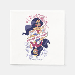 Wonder Woman Unmask Your Powers Napkin