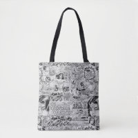 Wonder Woman Vintage Comic Pattern