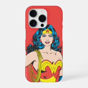Wonder Woman Vintage Pose with Lasso iPhone 16 Pro Case