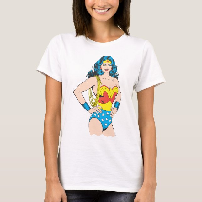 Wonder Woman | Vintage Pose with Lasso T-Shirt (Front)