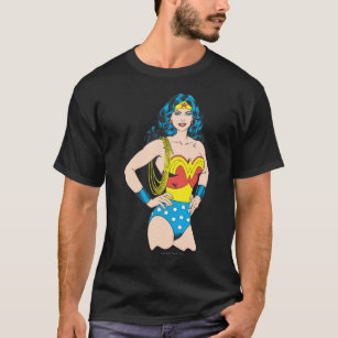 Wonder Woman   Vintage Pose with Lasso T-Shirt