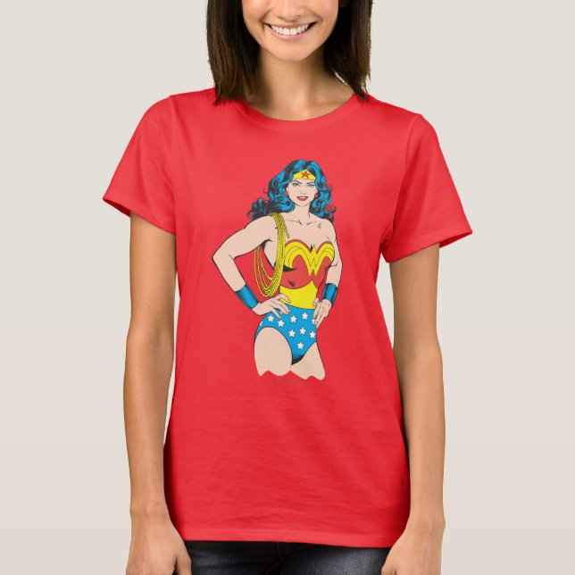 Wonder Woman | Vintage Pose with Lasso T-Shirt (Front)