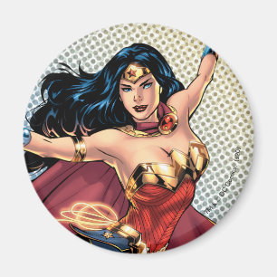 Wonder Woman Wearing Cape Magnet