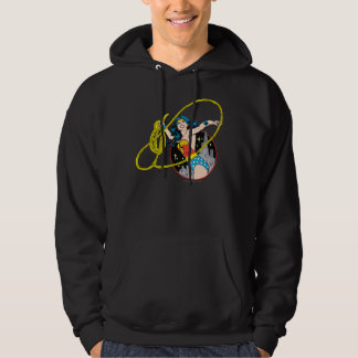 Wonder Woman with City Background Hoodie