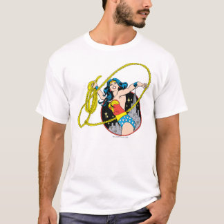 Wonder Woman with City Background T-Shirt