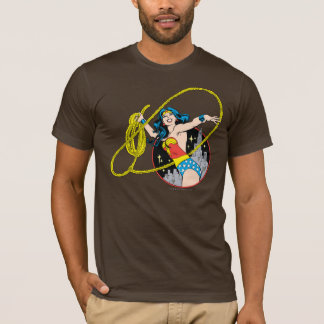 Wonder Woman with City Background T-Shirt