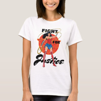 Wonder Woman With Lasso - Fight For Justice T-Shirt