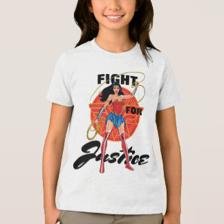 Wonder Woman With Lasso - Fight For Justice Tri-Blend Shirt