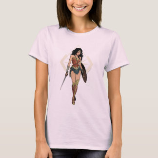 Wonder Woman With Sword Comic Art T-Shirt