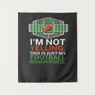 Wonderful American Football Coach Tapestry