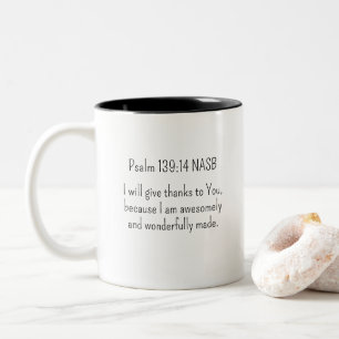 Wonderful and Awesome Bible Verse Christian Two-Tone Coffee Mug