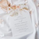 Wonderful Blush Gold & Ivory Floral Wedding Invitation<br><div class="desc">Wonderful Blush Gold & Ivory Floral Wedding Invitation

Available as a Physical Print and a Digital / Electronic Download PDF PNG.

Please see our matching wedding stationary in the collection below. 

Thank you for supporting independent designers</div>