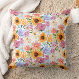 Wonderful Botanical Floral Design Cushion