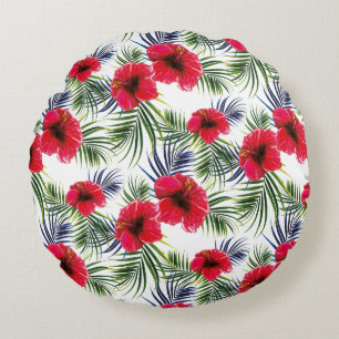 Wonderful Botanical Floral Design Round Cushion