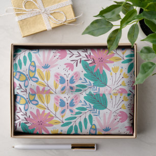 Wonderful Botanical Floral Design Tissue Paper