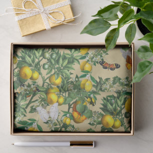 Wonderful Botanical Floral Design Tissue Paper