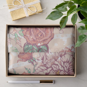 Wonderful Botanical Floral Design Tissue Paper
